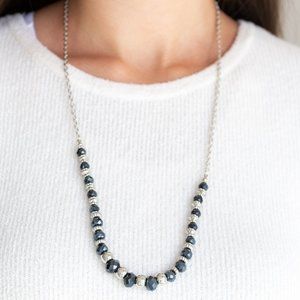 Stratosphere Sparkle Blue Necklace Set